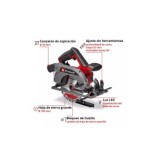 SIERRA CIRCULAR 18V 165MM BATERÍA SOLO EINHELL