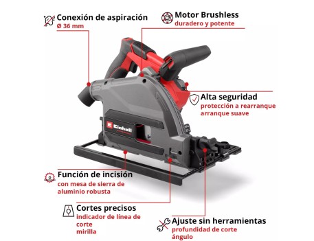 SIERRA CIRCULAR 18V 165MM BRUSHLESS SOLO EINHELL