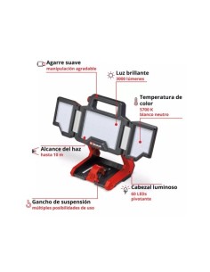 FOCO LED TP-CL 18/32000 LI SOLO EINHELL 2