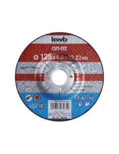 DISCO DESBASTE METAL CUTFIX 125X6X22MM KWB