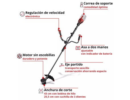 DESBROZADORA BATERÍA 36V GP-BC 36/430 LI BL SOLO