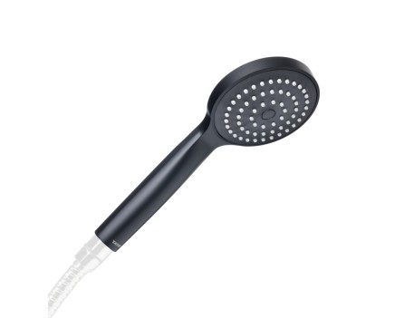 MANGO DUCHA VERONA NEGRO CABEZAL REDONDO 10CM TATAY