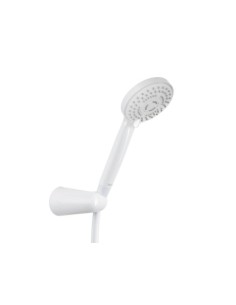 KIT DUCHA BOMBAY BLANCO 3 CHORROS CON SOPORTE