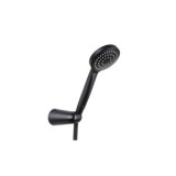 KIT DUCHA VERONA NEGRO CABEZAL REDONDO 10CM