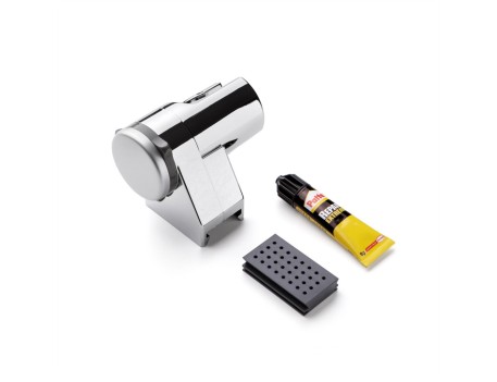 SOPORTE DUCHA GLUE & FIX CROMO SIN TALADRAR
