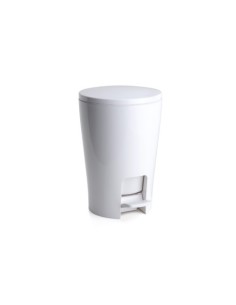 CUBO BAÑO CON PEDAL 5L DIABOLO BLANCO TATAY