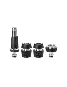 KIT RIEGO COMPLETO METAL SOFT 4 PIEZAS CON STOP