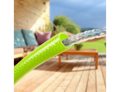 MANGUERA JARDÍN REFORZADA PVC 15M VERDE
