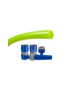 MANGUERA PVC REFORZADA VERDE Ø15MM 25M TATAY