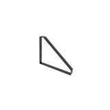 ESCUADRA TRIANGULAR BALDA 18/250 NEGRO PORO