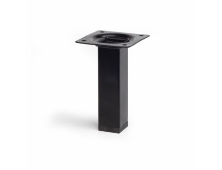 PATA CUADRADA NEGRA 400MM PARA MUEBLES REI