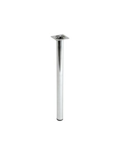 PATA REDONDA REGULABLE PARA MUEBLE CROMO 100MM