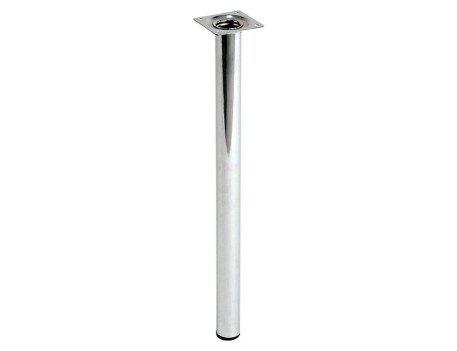 PATA REDONDA CROMADA BRILLO PARA MUEBLE 400MM