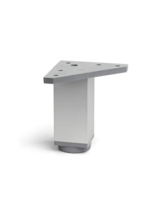 PATA CUADRADA ANODIZADA MATE 150MM PARA MUEBLE