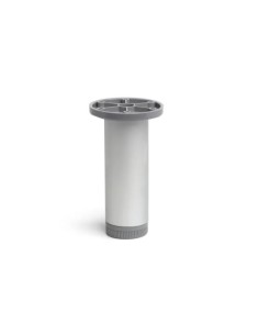 PATA REDONDA ANODIZADA MATE 150MM PARA MUEBLE