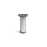PATA REDONDA ANODIZADA MATE 150MM PARA MUEBLE
