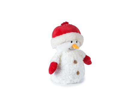 TOPE TEXTIL DECORATIVO MUÑECO DE NIEVE NAVIDEÑO