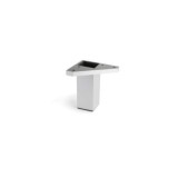 PATA MUEBLE ABS 40X40 H100 PLATA REI