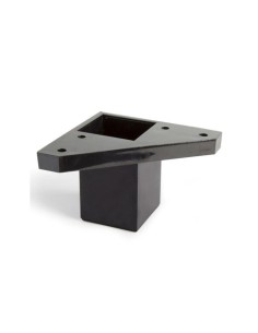 PATA REGULABLE ABS NEGRA 40X40 H60MM MUEBLE