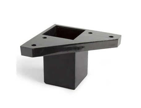 PATA REGULABLE ABS NEGRA 40X40 H60MM MUEBLE