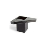 PATA REGULABLE ABS NEGRA 40X40 H60MM MUEBLE