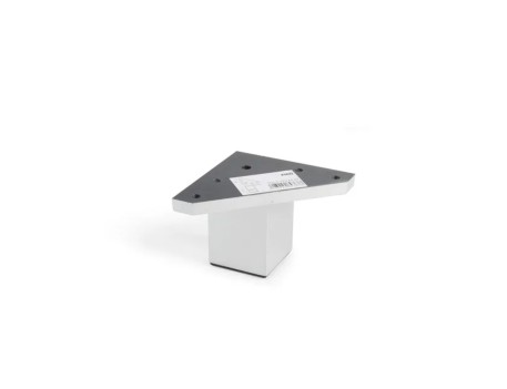 PATA REGULABLE ABS PLATA 40X40 H60MM MUEBLE