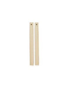 2 TIRAS SOPORTE BALDA POLIPROPILENO 435X40MM CREMA