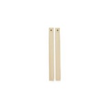2 TIRAS SOPORTE BALDA POLIPROPILENO 435X40MM CREMA