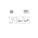 2 TIRAS SOPORTE BALDA POLIPROPILENO 435X40MM CREMA