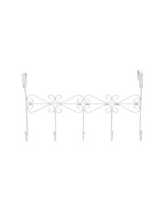 COLGADOR PUERTA DECORATIVO BLANCO REI