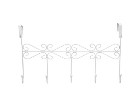 COLGADOR PUERTA DECORATIVO BLANCO REI