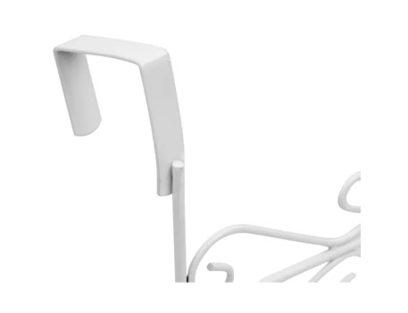 COLGADOR PUERTA DECORATIVO BLANCO REI