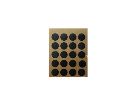 TAPÓN PVC AUTOADHESIVO NEGRO Ø12MM MOBILIARIO REI