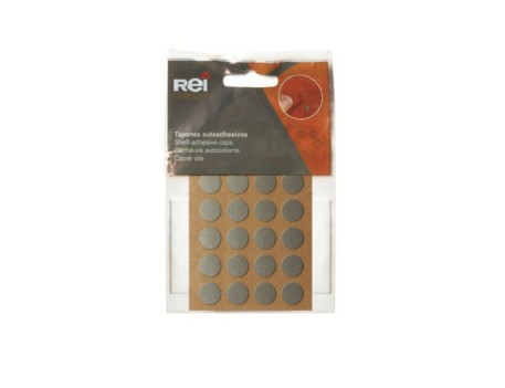 TAPÓN PVC AUTOADHESIVO ALUMINIO Ø12MM MOBILIARIO REI