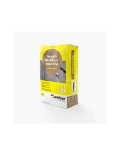 WEBER CAL LISO BLANCO 25KG REVOCO CAPA FINA