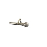 KIT BARRA CORTINA EXTENSIBLE 110-200CM PLATA AROS