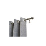 KIT BARRA CORTINA EXTENSIBLE 110-200CM PLATA AROS
