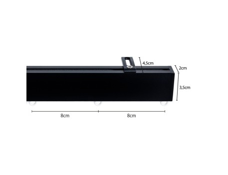 GUÍA DECORATIVA SKY NEGRA PARA CORTINAS 200CM