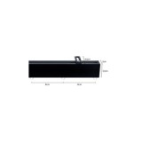 GUÍA DECORATIVA SKY NEGRA PARA CORTINAS 200CM
