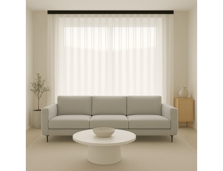 GUÍA DECORATIVA SKY NEGRA PARA CORTINAS 200CM