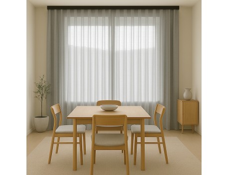 GUÍA DECORATIVA SKY NEGRA PARA CORTINAS 200CM