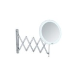 ESPEJO MURAL TELESCÓPICO LED BARONA CROMADO 20CM
