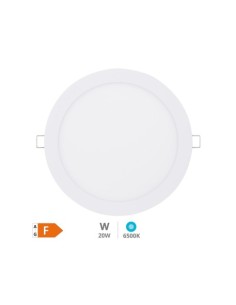 DOWNLIGHT LED EMPOTRABLE REDONDO 20W LUZ FRÍA