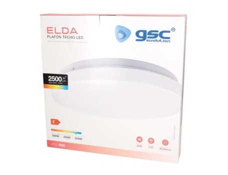 PLAFÓN LED TECHO ELDA 24W 6500K LUZ FRÍA BLANCO