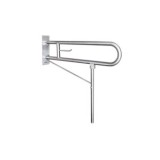 BARRA ABATIBLE INOX 80CM APOYO SUELO BRILLO