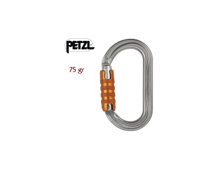 MOSQUETÓN OVAL OK TRIACT-LOCK PETZL ANTICAÍDAS