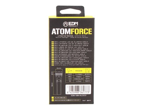 MINI LINTERNA LED ATOM FORCE RECARGABLE 420LM 10W