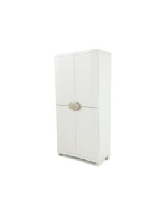 ARMARIO ESCOBERO 90CM BEIGE SPACE-SAVER PLASTIKEN