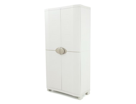 ARMARIO ESCOBERO 90CM BEIGE SPACE-SAVER PLASTIKEN
