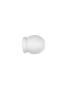 TERMINALES ESFERA BARRA CORTINA BLANCO IDEAS WOOD 2UD